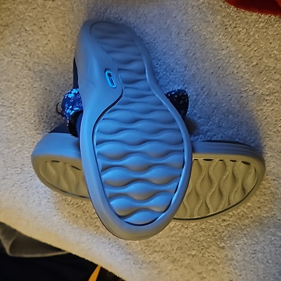 9 Bzees PLAYFUL Slip On Navy  Comfort Padded Insole Sneaker Shoe Multicolor Bow - Picture 4 of 7